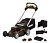 WORX 40V Газонокосилка аккумуляторная WG760E, 51 см, комплект с 2-мя АКБ 5 Ah и ЗУ WORX