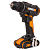 WORX 20V Дрель-шуруповерт аккумуляторная WX100.2 комплект с 2 АКБ 2 Ah и ЗУ, сумка WORX