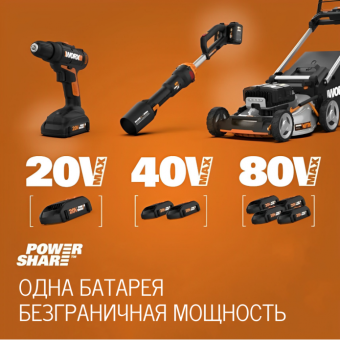 WORX 20V Аккумулятор WA3639 2,0 Ah WORX