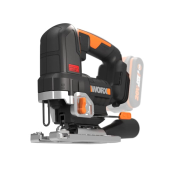 WORX 20V Лобзик бесщеточный аккумуляторный WX542, комплект с АКБ 2,5 Ah и ЗУ, кейс WORX