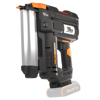 WORX 20V Гвоздезабивной пистолет аккумуляторный WX842, комплект с АКБ 2 Ah и ЗУ, сумка WORX