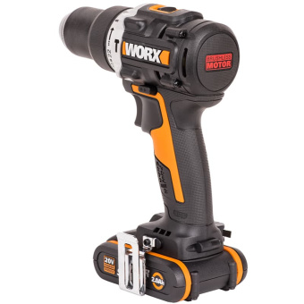 WORX 20V Дрель-шуруповерт ударная аккумуляторная WX352 с 2 АКБ 2Ач, ЗУ 2А, кейс WORX