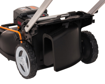 WORX 40V Газонокосилка аккумуляторная WG760E, 51 см, комплект с 2-мя АКБ 5 Ah и ЗУ WORX