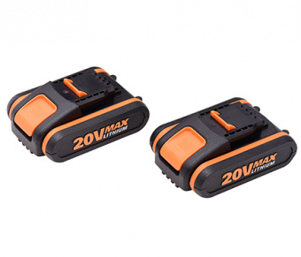 WORX 20V Аккумулятор WA3551 2,0 Ah без индикатора заряда WORX