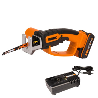 WORX 20V Пила аккумуляторная WG894E.5, 16 мм, комплект с АКБ 2 Ah и 2А ЗУ WORX