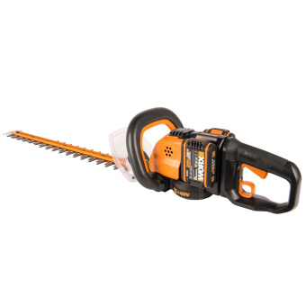 WORX 40V Кусторез аккумуляторный WG284E, 60 см, комплект с 2-мя АКБ 2 Ah и двойным ЗУ WORX